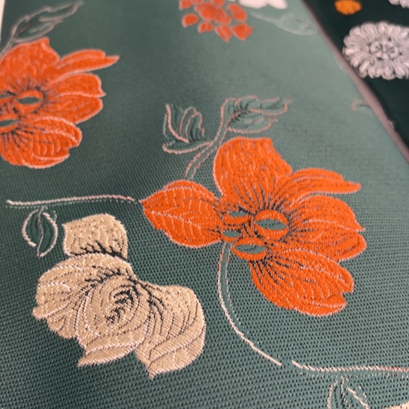 (2) Vintage 70's Polyester Tie Vibrant Floral Colors - Picture 3 of 5